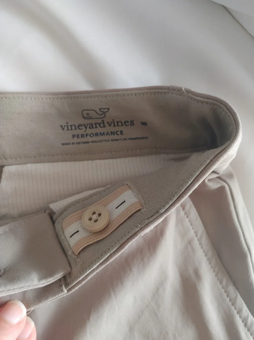 Vinyard Vines Boys' Performance On-The-Go Khaki Shorts